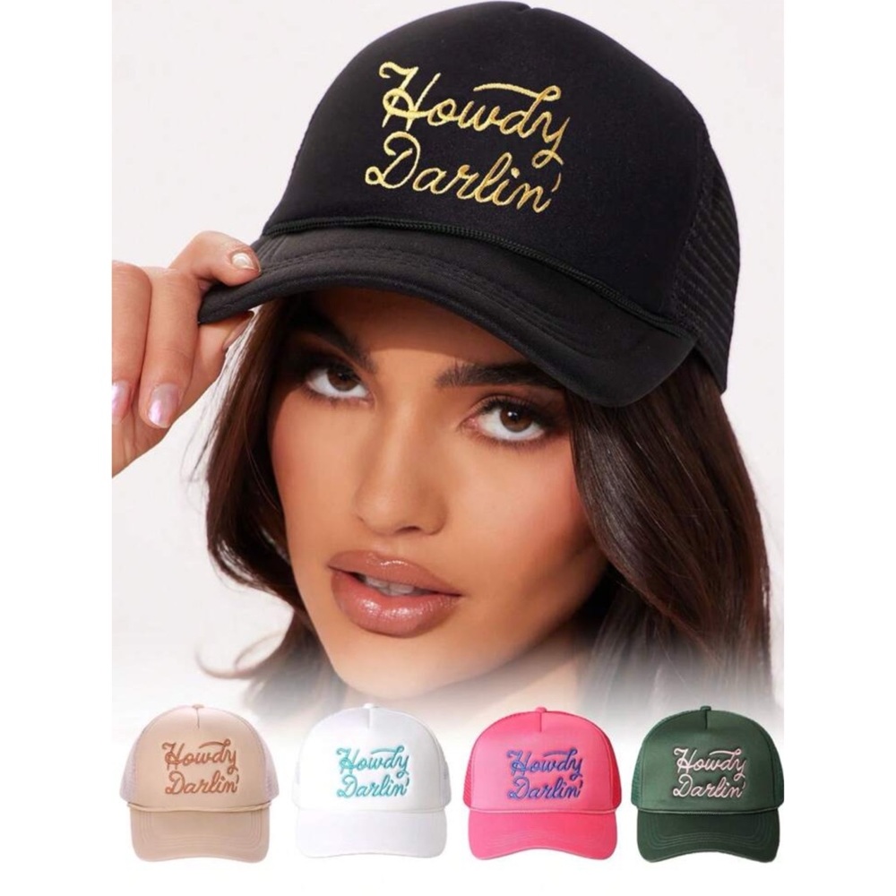 “Howdy Darlin” Embroidered Trucker Hat